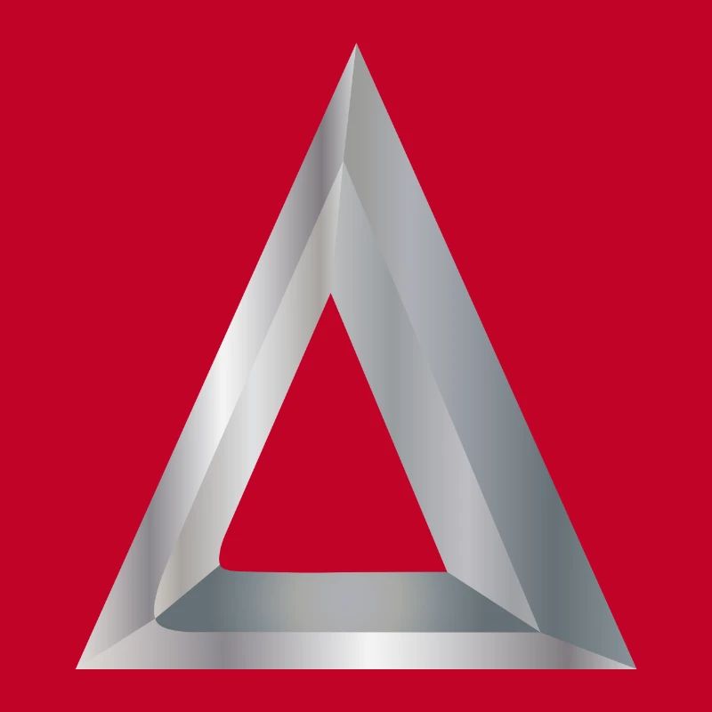 Math Symbols Delta Silver - Gift Idea