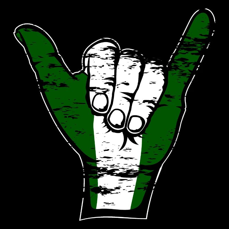 Drapeau du Nigeria Symbole de surf utilisé