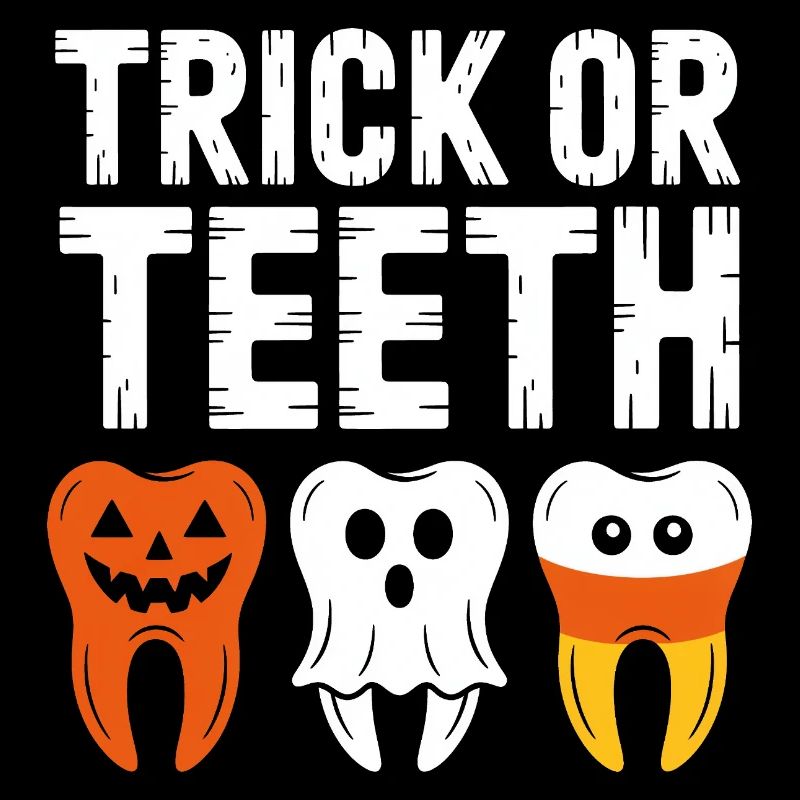 Trick oder Teeth Halloween-T-Shirt