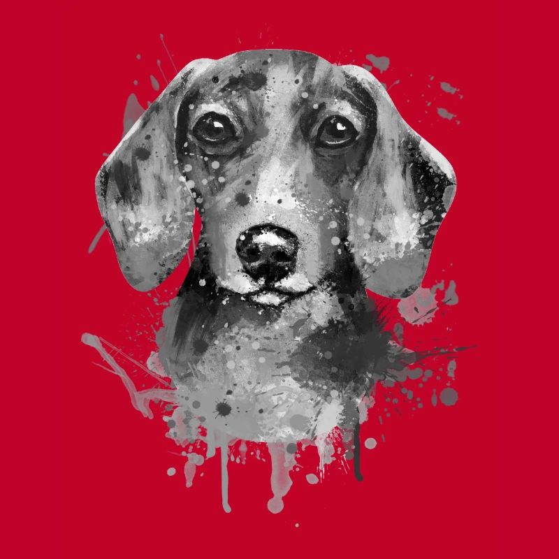 Illustration de teckel teckel teckel gris