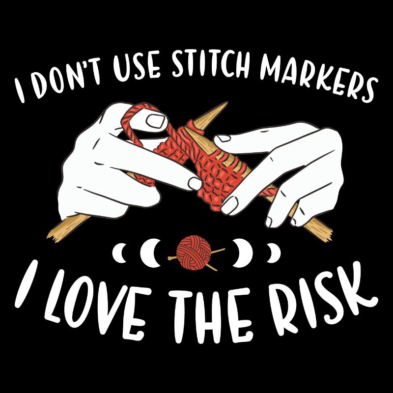 N'utilisez pas de marqueurs de point J'aime le tricot à risque