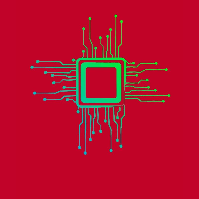 Circuits CPU Puce d’ordinateur Nerds