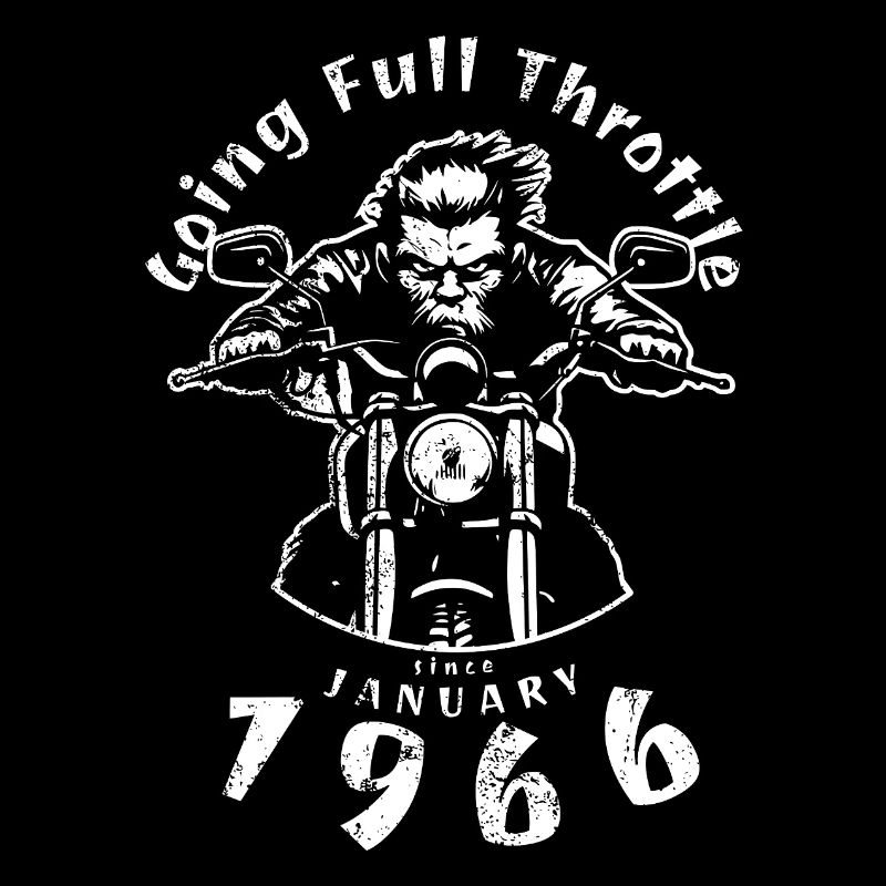 60. Geburtstag Going Full Throttle Since 01/1966