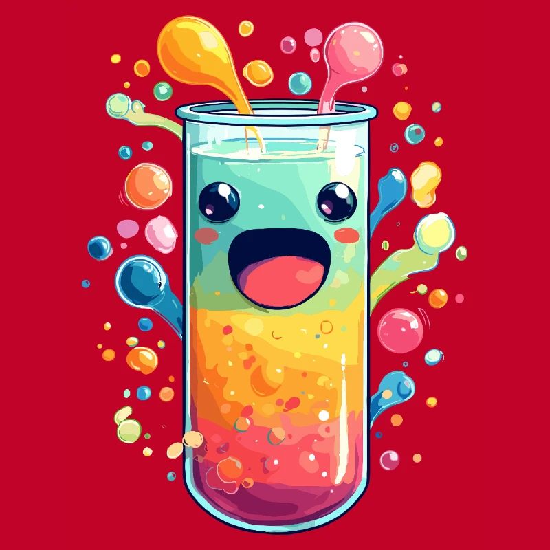 Bunte Saft Explosion Teströhre