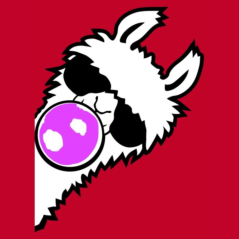 Llama Bubblegum Sunglasses Side Profile Cool Side
