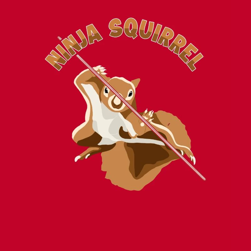 Ninja Squirrel Squirrel Fuchshörnchen Eichhörnchen