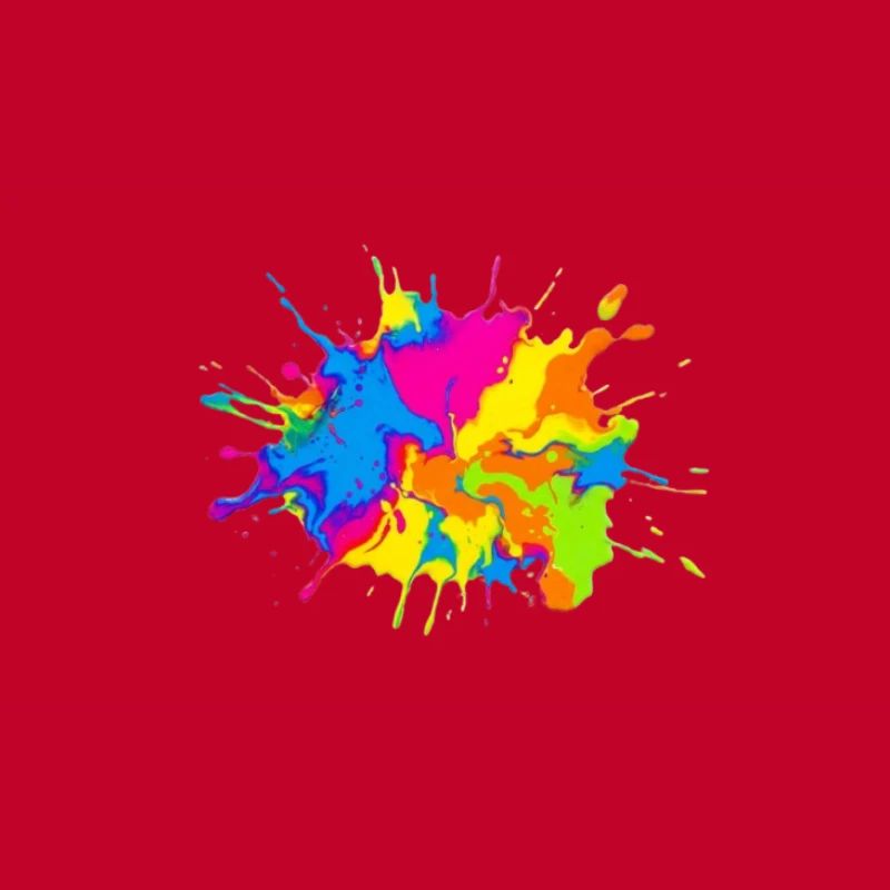 Regenbogenfarbe-Spritzexplosion