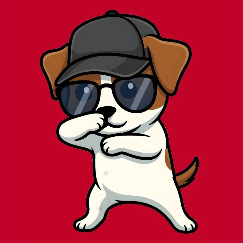 Dabbing Jack Russel Terrier