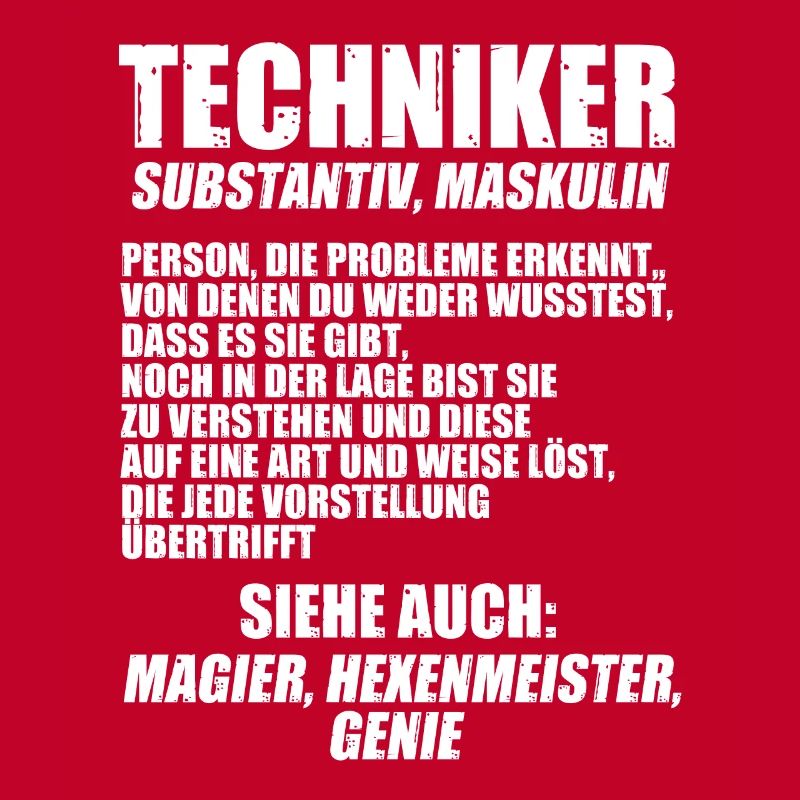 Techniker Beruf Technik Geschenk