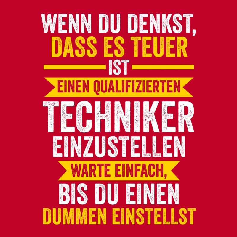 Techniker Beruf Technik Geschenk