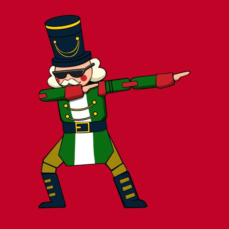 Pull de Noël Dabbing Nutcracker Figure