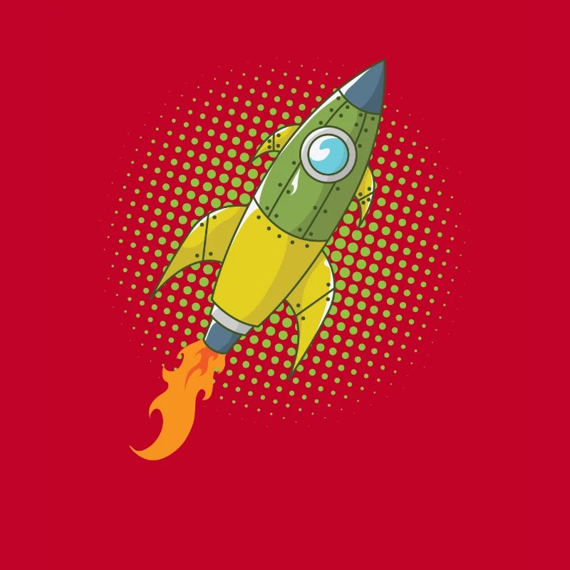 Rocket Comic Spaceship Spacecraft Missile