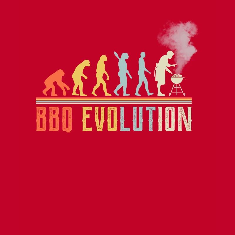 BBQ Evolution Lustiges Zitat