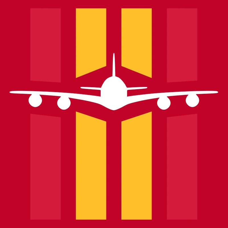 ★ Couleurs de conception modifiables ★ Avion devant 4 bandes