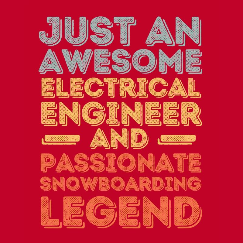 Electrical engineer snowboard retro