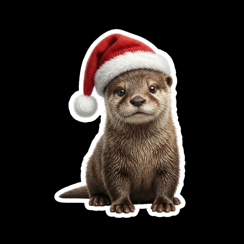 Cute otter ready for feast