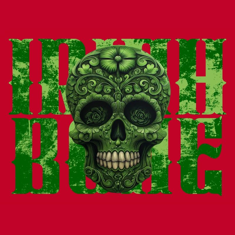 St. Patricks Day - Skull - Irish Bone