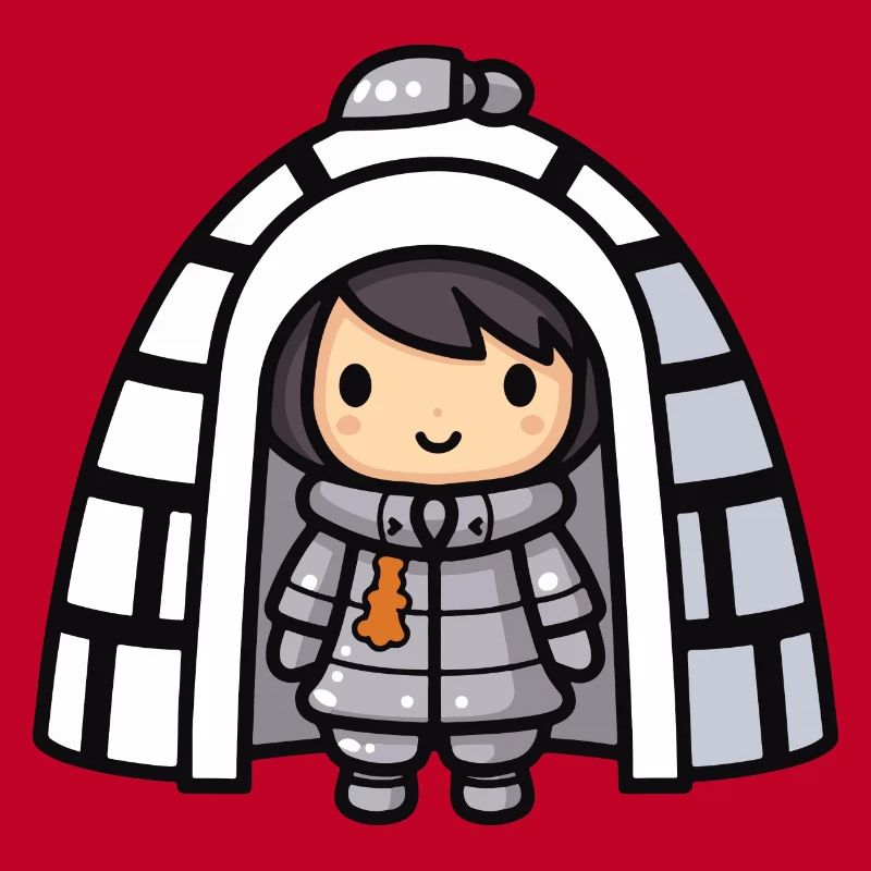 Winter Eskimo Igloo Comic