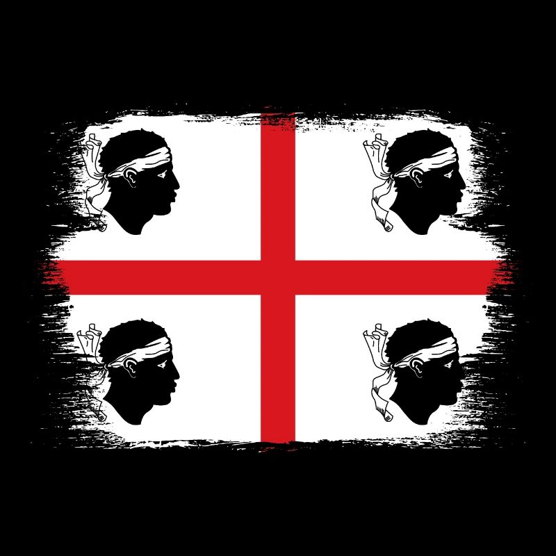 Drapeau de la Sardaigne Drapeau sarde Drapeau de la Sardaigne