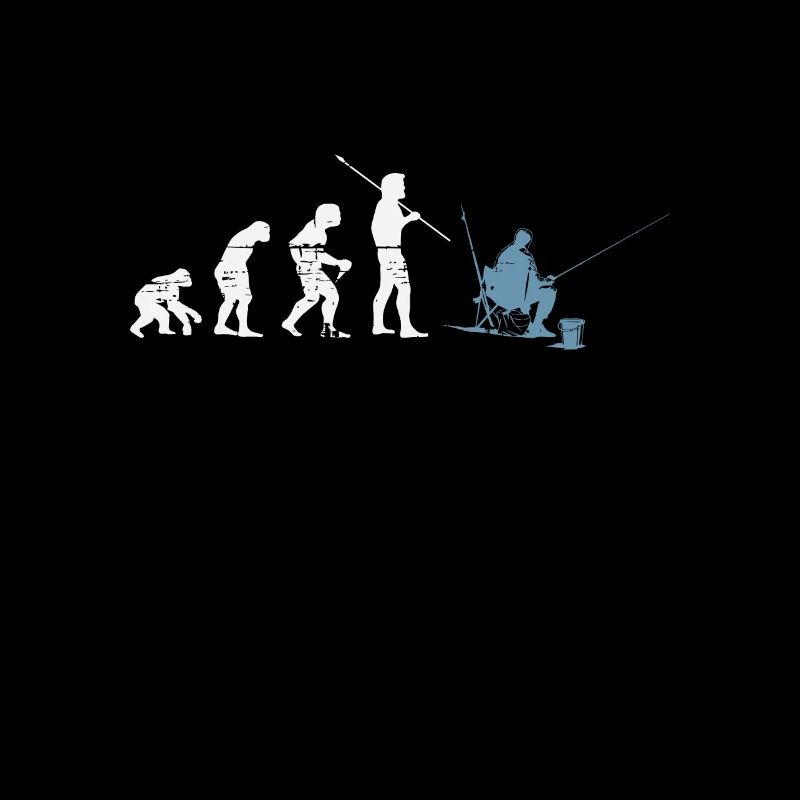 Fishing angler fish fisherman evolution gift
