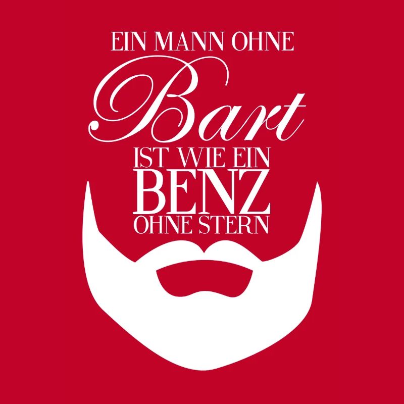 Mann ohne Bart - Nein! - Bart Spruch Geschenk