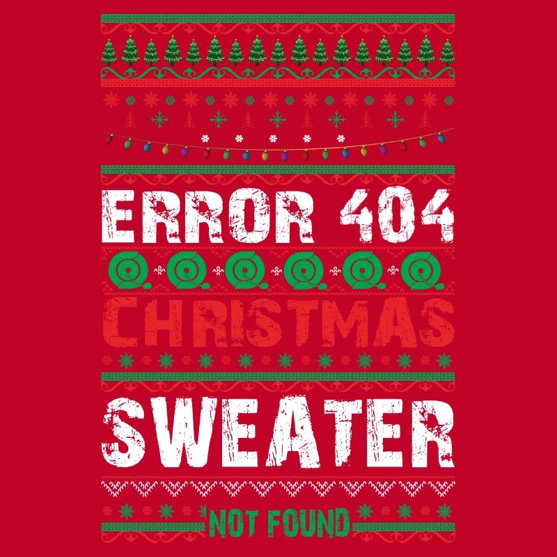 Error 404 Christmas Sweater Not Found Computer
