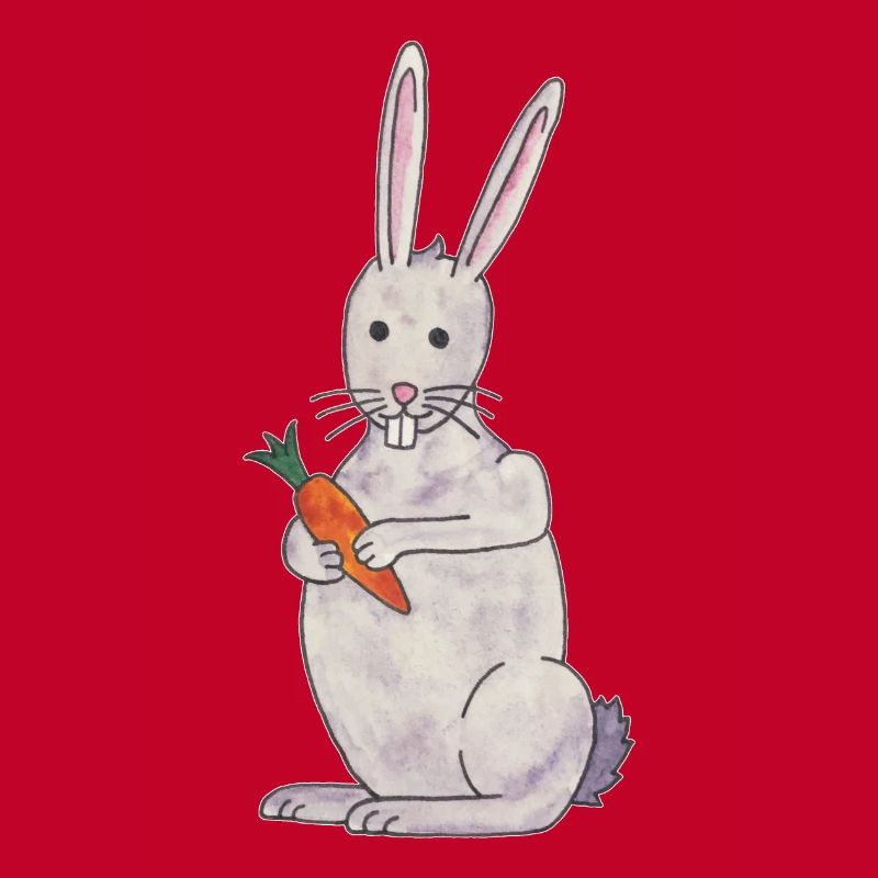 cute rabbit rabbit with carrot