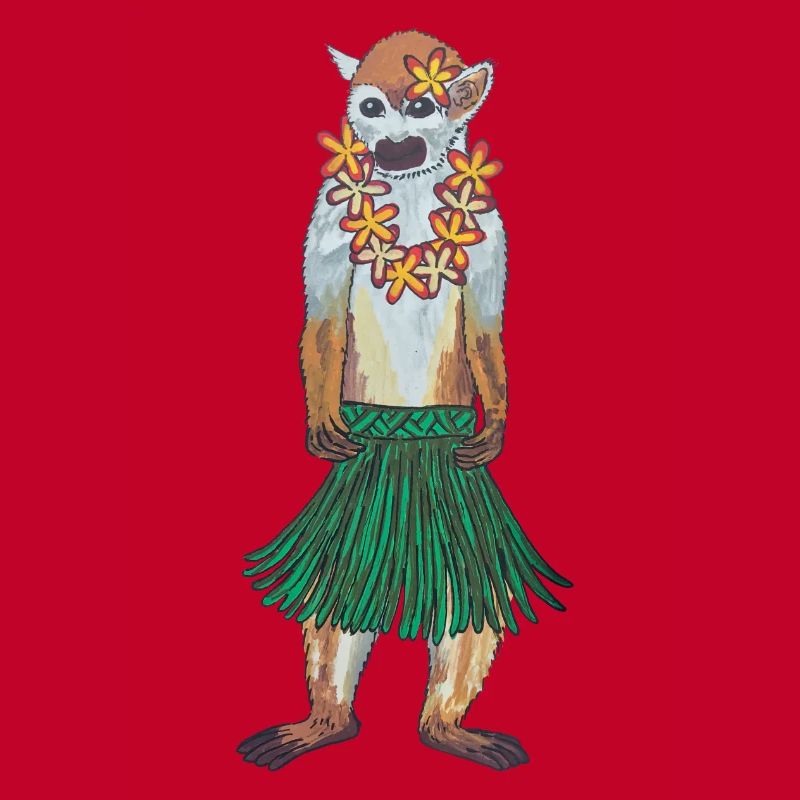 Squirrel Monkey Monkey Hawaii Hula Monkey Hula Hoola