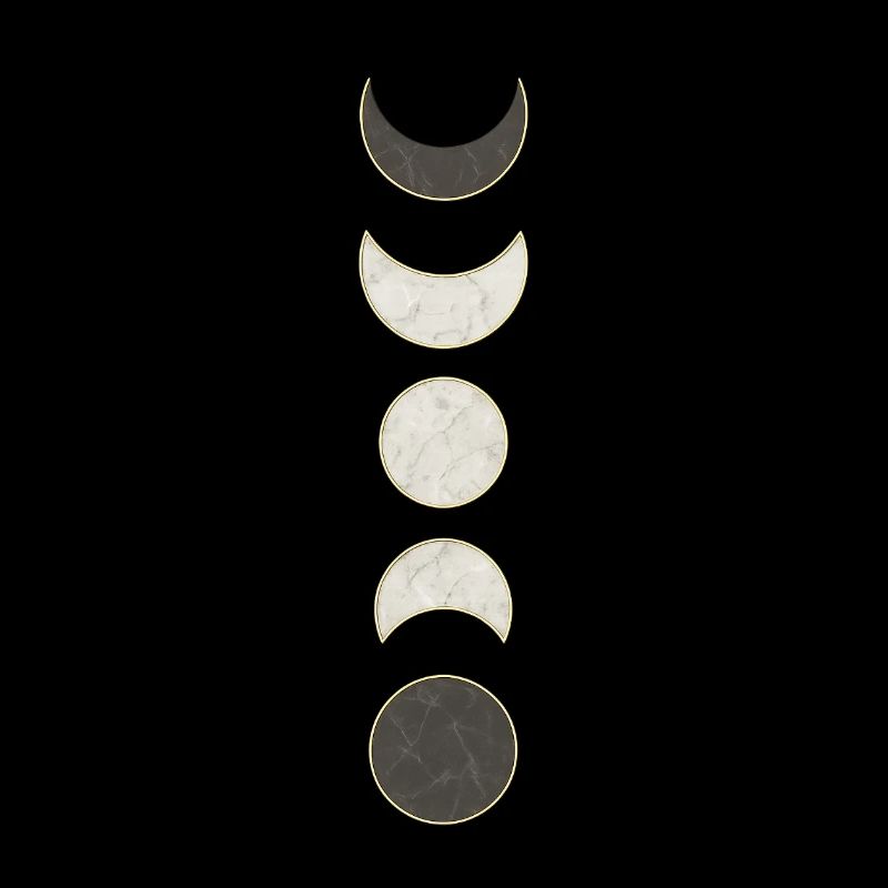 Moon Phases Marble Pattern