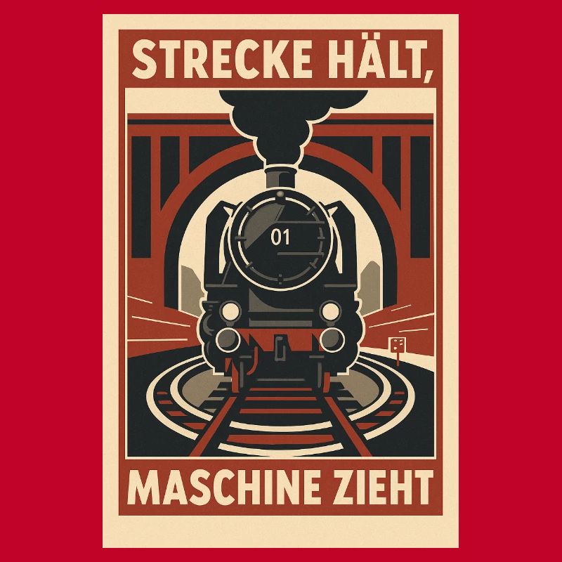 Railway Track Holds Machine Pulls
