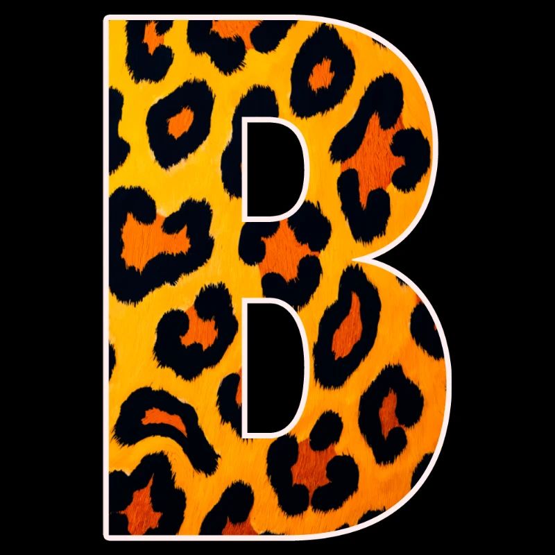 Monogramme LeopardB en look léopard