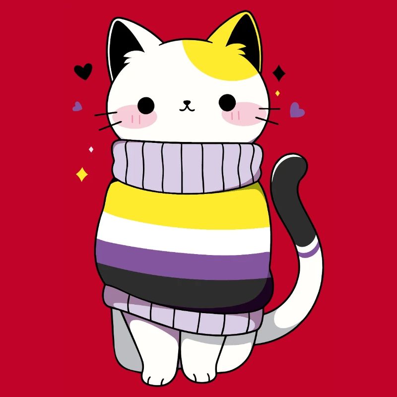 Nonbinary Cat CSD queer pride month LGBT queer