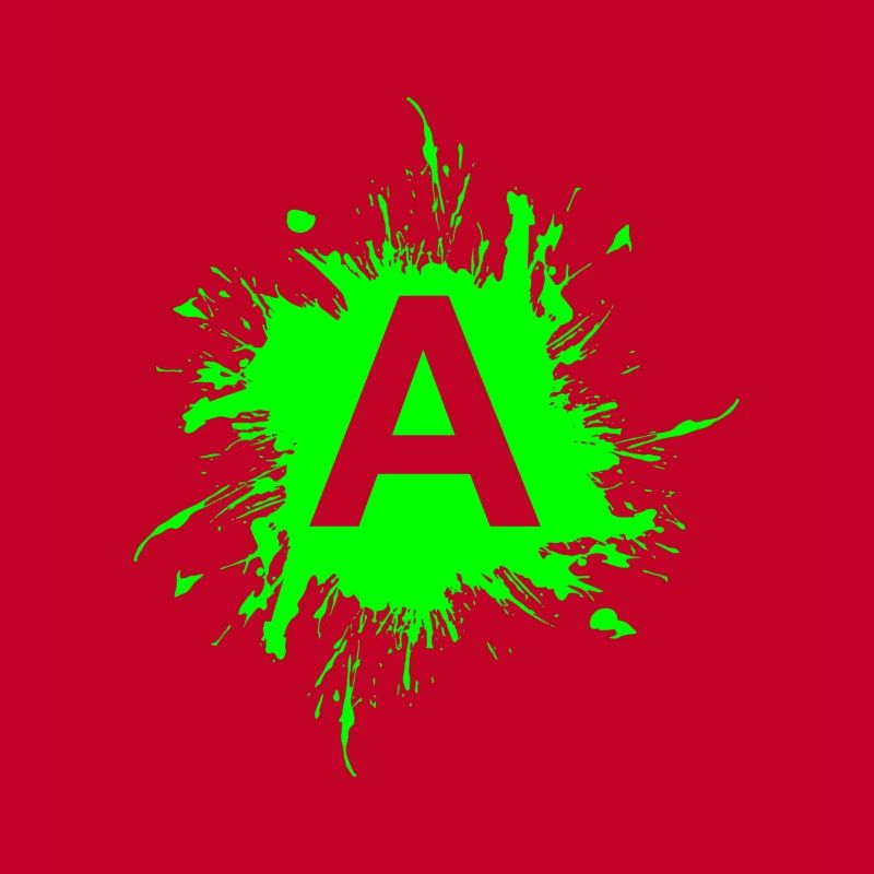 Team A Buchstabe A Anfangsbuchtabe