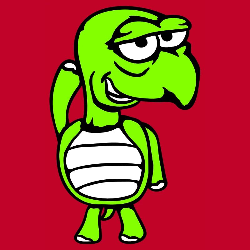 tortue espiègle drôle idiot honteux effronté