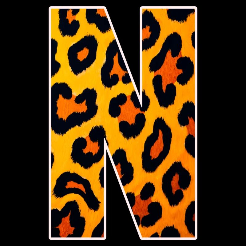 Neon Leopard Print YellowOrange
