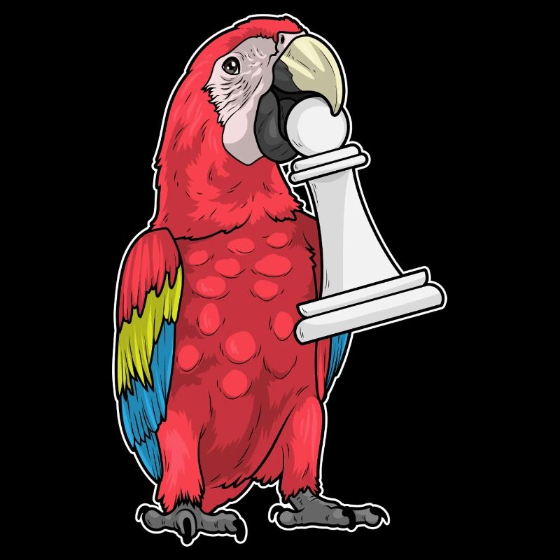 Échecs de la pièce du perroquet Échecs du pion