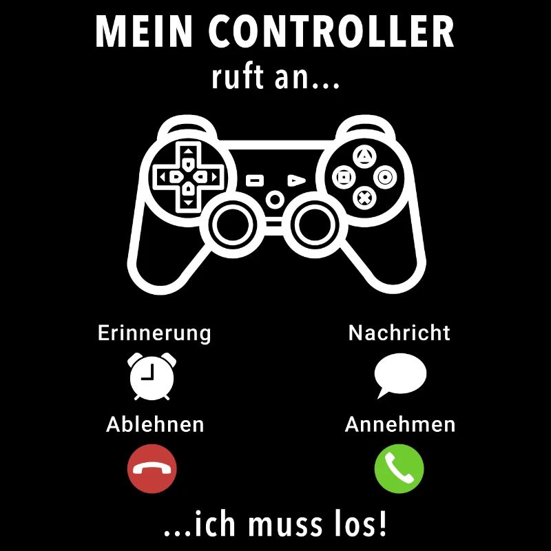 Mein Controller ruft an - ich muss los - Spruch