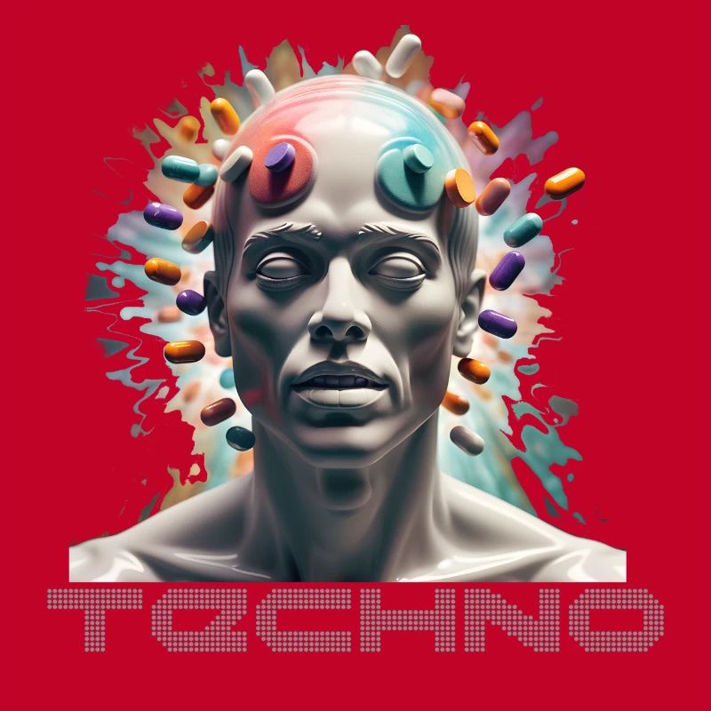 Techno Drogen Geschenk Geschenkidee