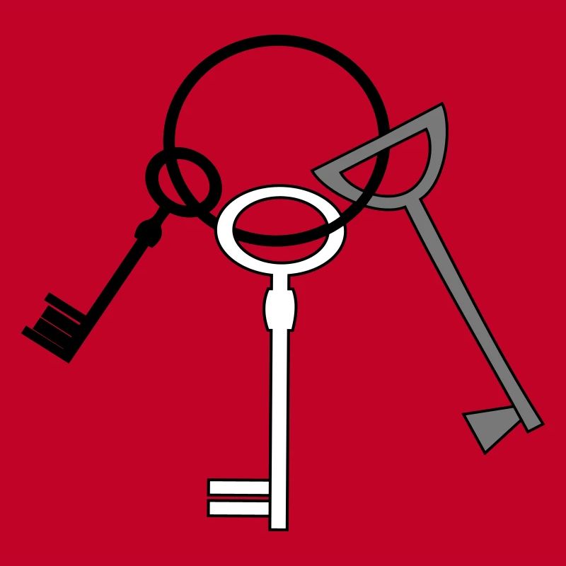 Keychain 3 key vector