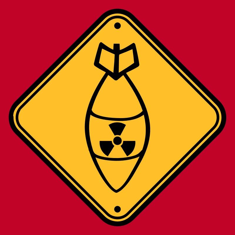 bouclier danger attention attention bombe atomique