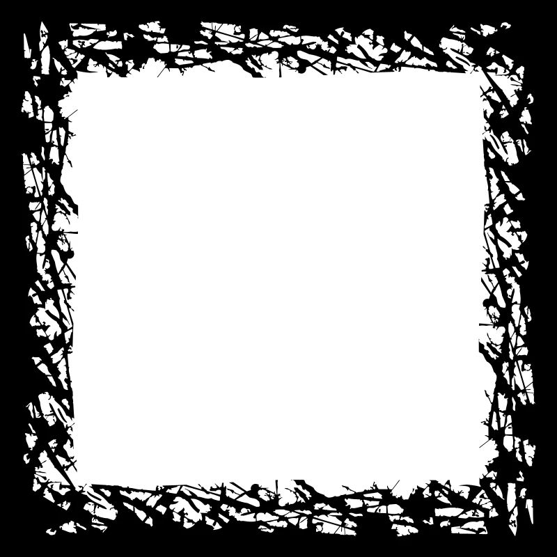 splinter broken border frame scratch cracks
