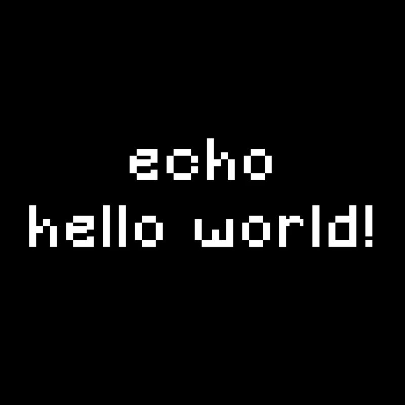ITler - echo hello world - CLI CMD