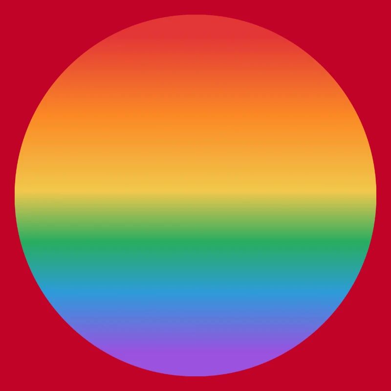 Rainbow gradient circle
