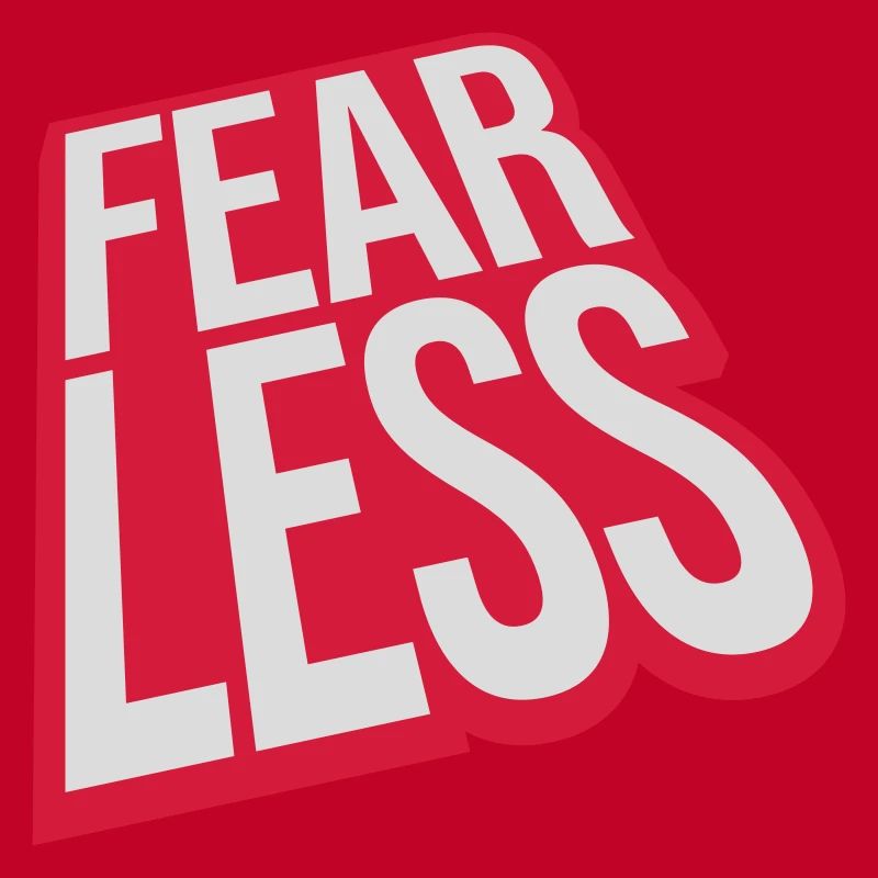 fearless Text Quote Design