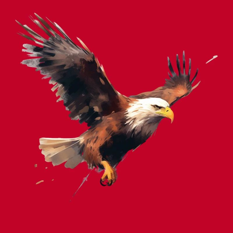 Bald eagle in flight Design Eagle Hunting Bird