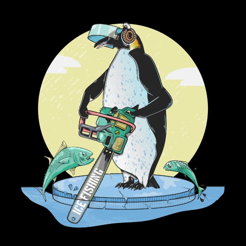 Pinguin-Eisfischen