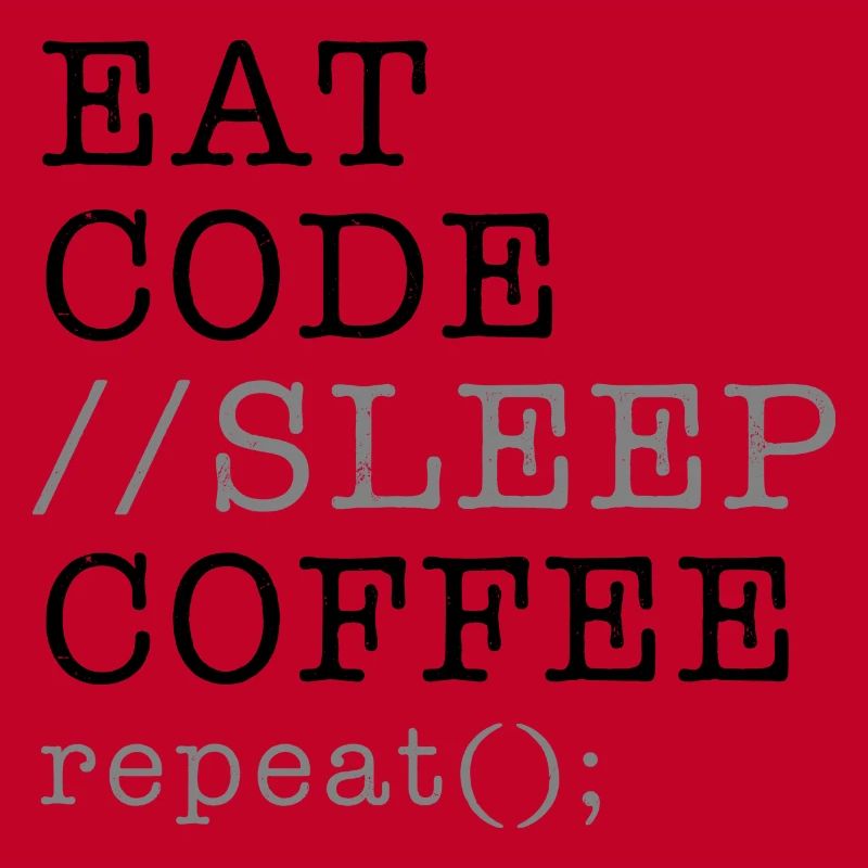 Informatik Python Programmierer essen Code Schlaf