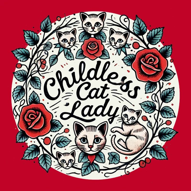 Dame chat sans enfant