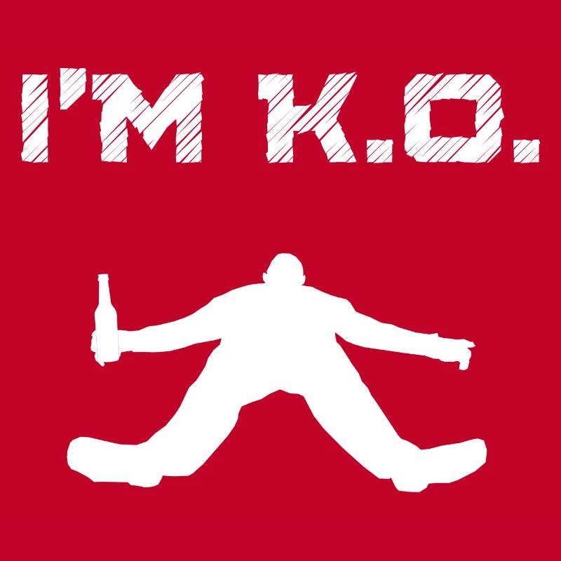 I'm KO Drunken Man Passed Out Blackout Coma White