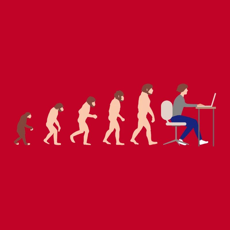 Evolution Entwickler Programmierer Lustiges Gift